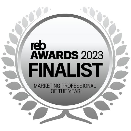 REB awards 2023 finalist, Marketing Professional of the Year